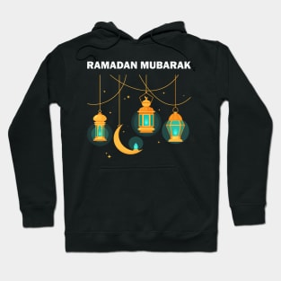 Ramadan Mubarak Ramadan Kareem Yellow Lantern Fanous Crescent Gift Hoodie